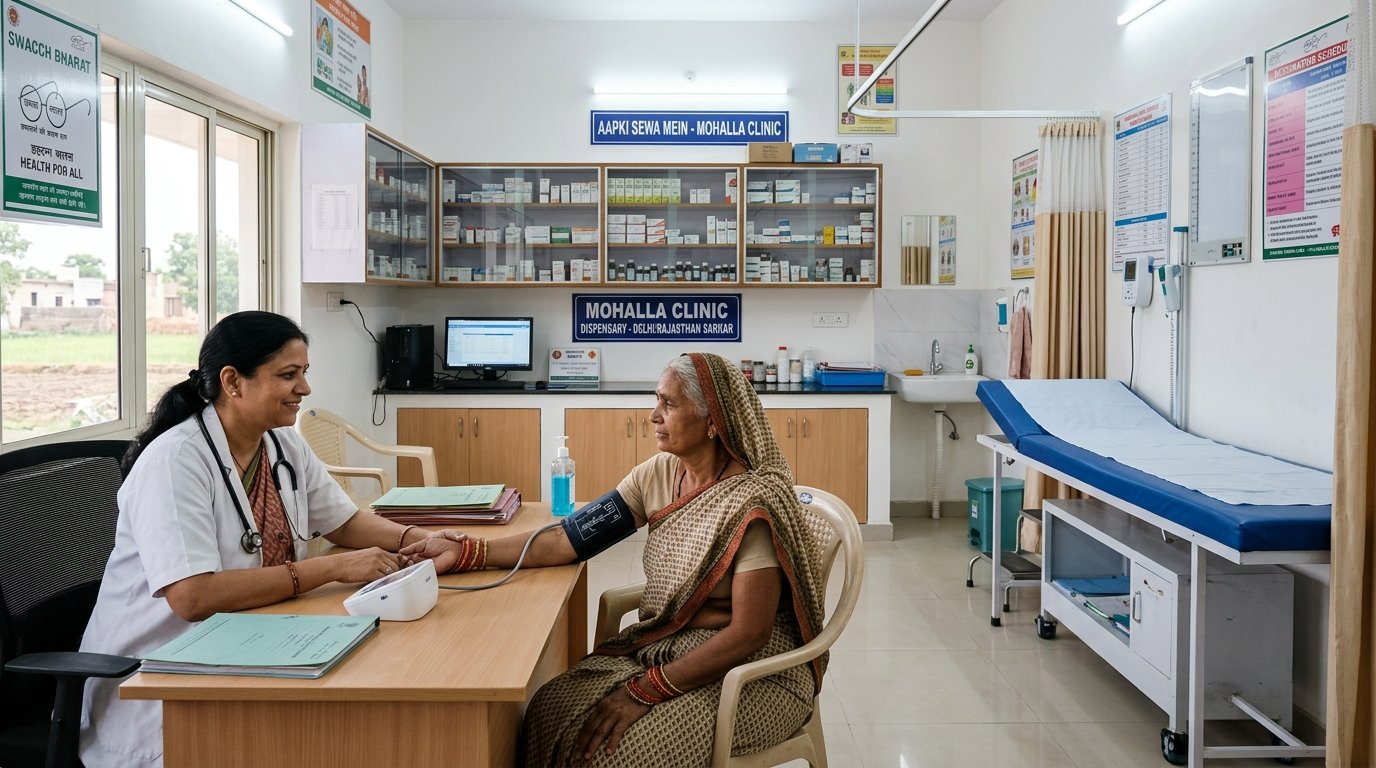 ग्रामीण गरीब परिवारों हेतु 10 नए "मोहल्ला क्लिनिक प्राथमिक केंद्र" स्थापना