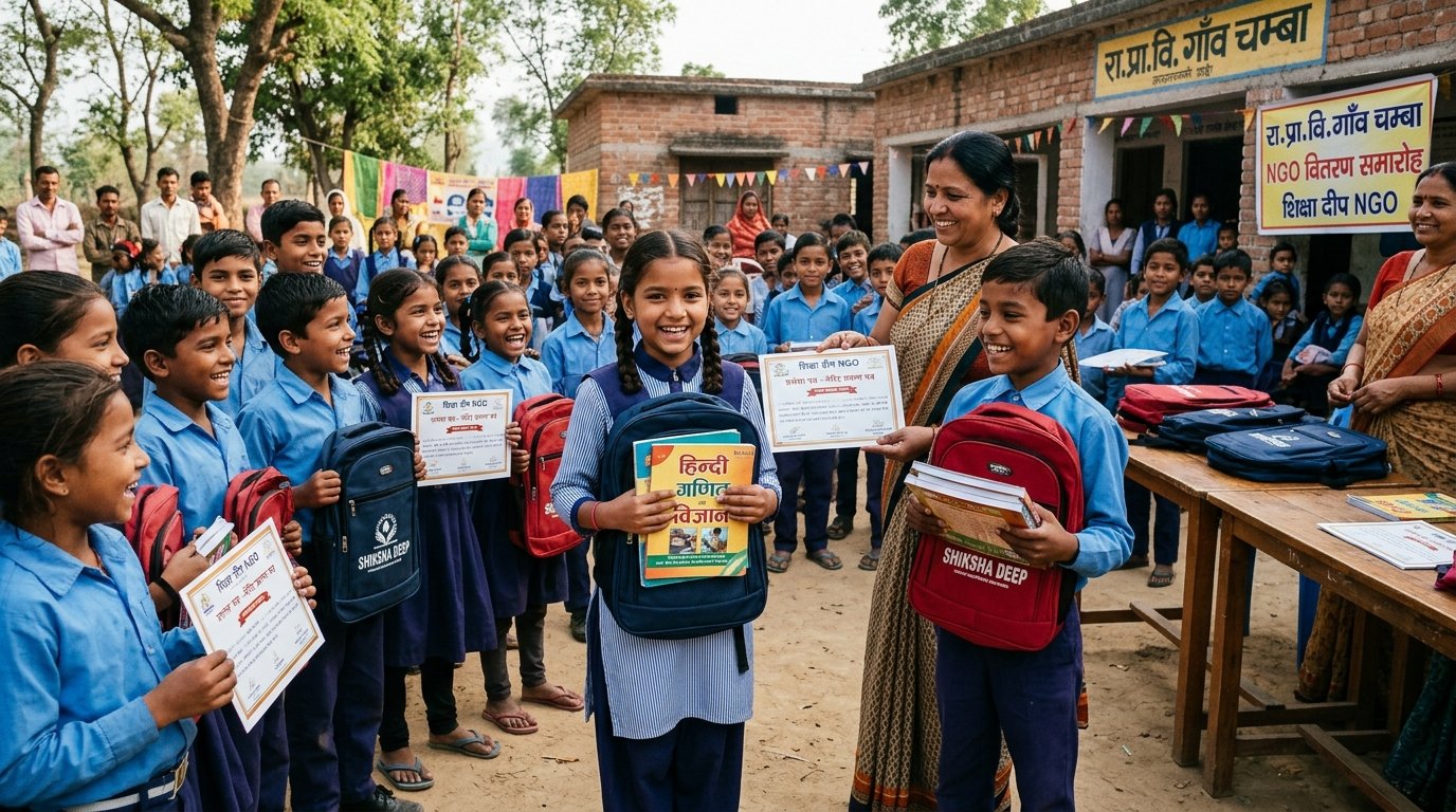 वालवाटिका प्रतिभा प्रोत्साहन एवं निःशुल्क बैग-पुस्तिका वितरण समारोह